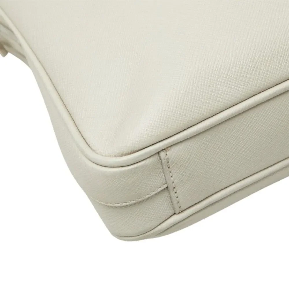 Prada Triangle Logo Plate Business Bag